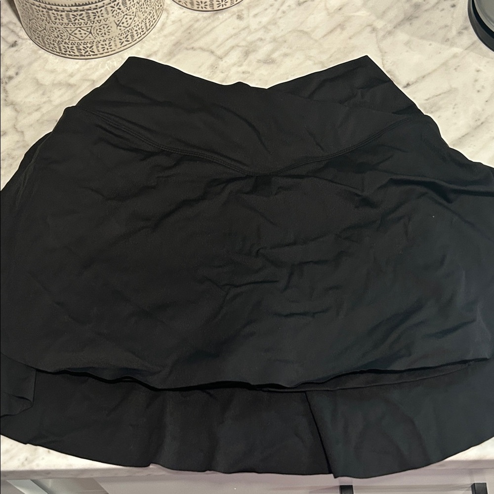 HALARA Black Tennis Skirt